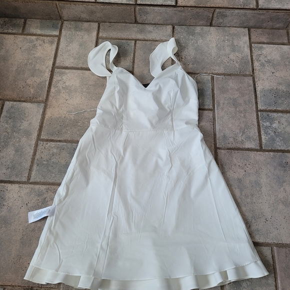 Aidan by Aidan Mattox Crepe Bradil Body Con Fitted Cocktail Mini Dress - Picture 11 of 16